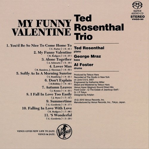 Ted Rosenthal Trio - My Funny Valentine (2008) [2015 SACD]