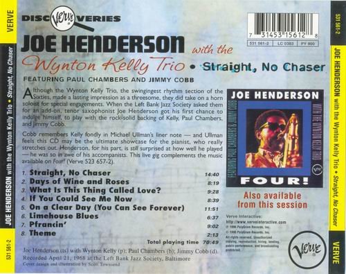 Joe Henderson - Straight, No Chaser (1968)