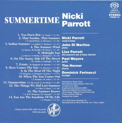 Nicki Parrott - Summertime (2012) [2015 SACD]