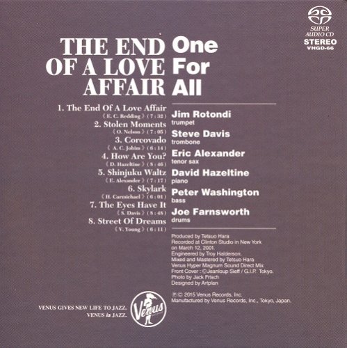 One For All - The End Of A Love Affair (2002) [2015 SACD]