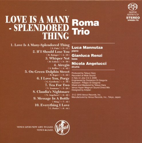 Roma Trio - Love Is A Many-Splendored Thing  (2007) [2015 SACD]