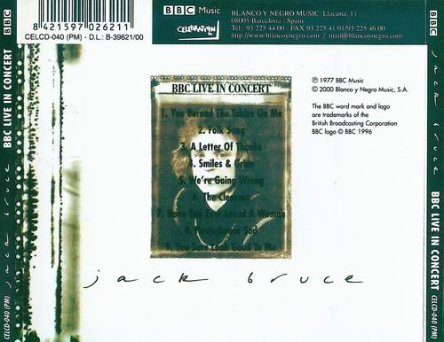 Jack Bruce - BBC live in concert (1971)