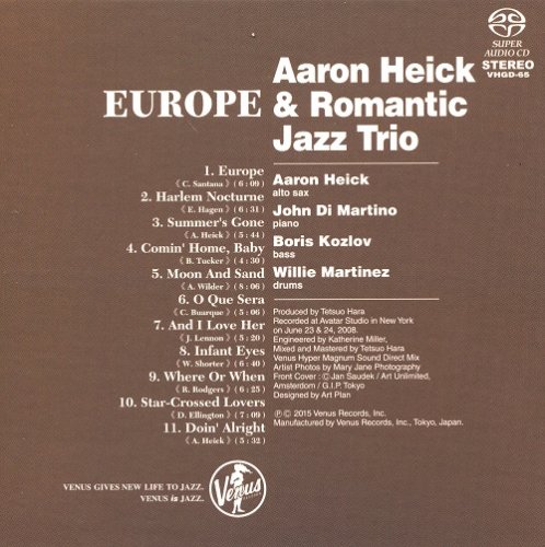 Aaron Heick & Romantic Jazz Trio - Europe (2009) [2015 SACD]