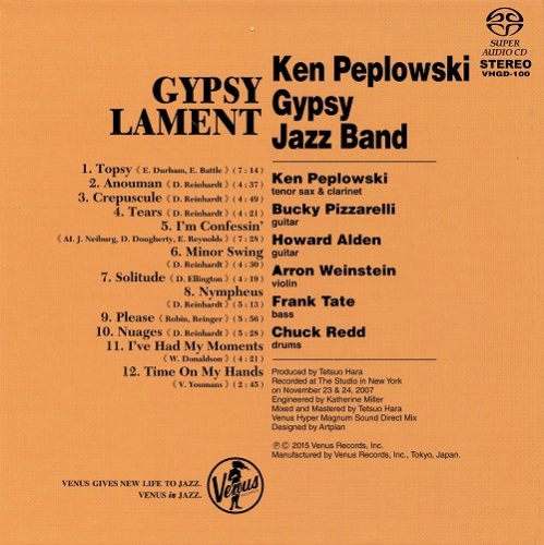 Ken Peplowski Gypsy Jazz Band - Gypsy Lamento (2008) [2015 SACD]