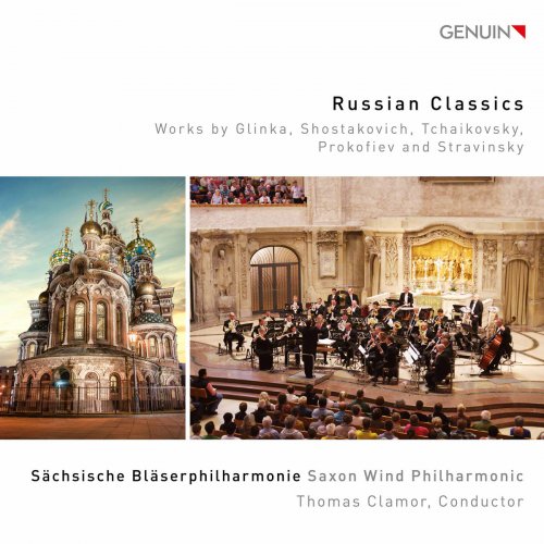 Sächsische Bläserphilharmonie & Thomas Clamor - Russian Classics (2017) [Hi-Res]
