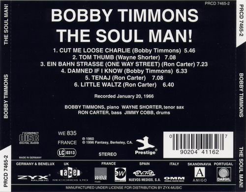 Bobby Timmons - The Soul Man!(1966) Flac