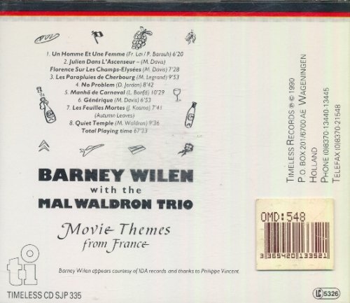 Barney Wilen & Mal Waldron - Movie Themes from France (1990), FLAC