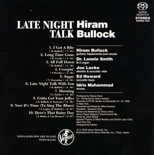 Hiram Bullock - Late Night Talk (1997) [2016 SACD]