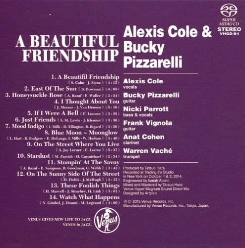 Alexis Cole & Bucky Pizzarelli - A Beautiful Friendship (2015) [SACD]