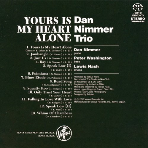 Dan Nimmer Trio - Yours Is My Heart Alone (2008) [2016 SACD]