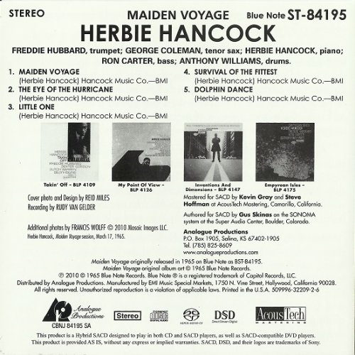 Herbie Hancock - Maiden Voyage (1965) [2010 SACD]