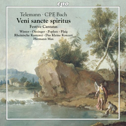 Rheinische Kantorei, Das Kleine Konzert & Hermann Max - Telemann & C. P. E Bach: Festive Cantatas (2017)