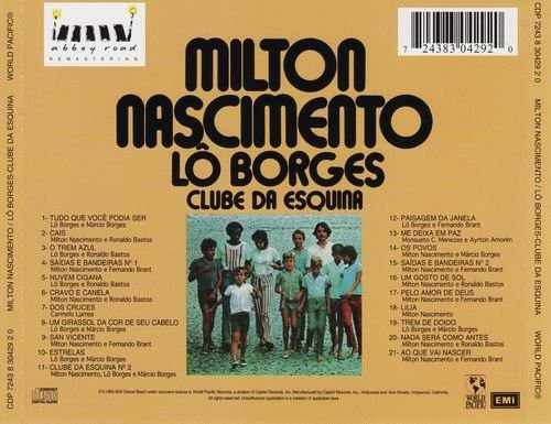 Milton Nascimento Lo Borges - Clube da Esquina (1972) CD Rip