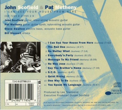 John Scofield & Pat Metheny - I Can See Your House From Here (1994)