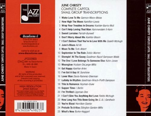 June Christy - Complete Capitol Small Groups Transcriptions ( 2001)