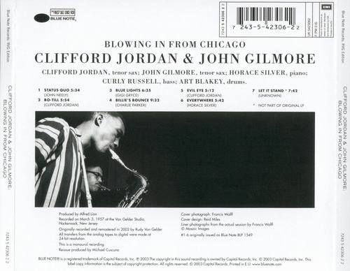 Clifford Jordan & John Gilmore - Blowing In From Chicago (1957) {RVG Edition}