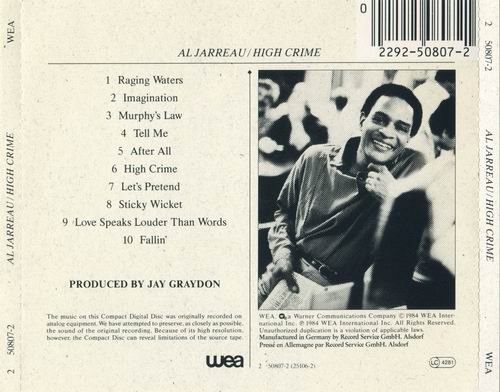 Al Jarreau - High Crime (1984)