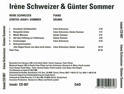Irene Schweizer - Irene Schweizer and Gunter Sommer (1987)