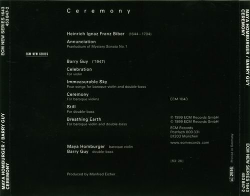 Maya Homburger, Barry Guy - Ceremony (1999)