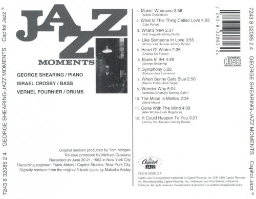  George Shearing -  Jazz Moments (1962), 320 Kbps