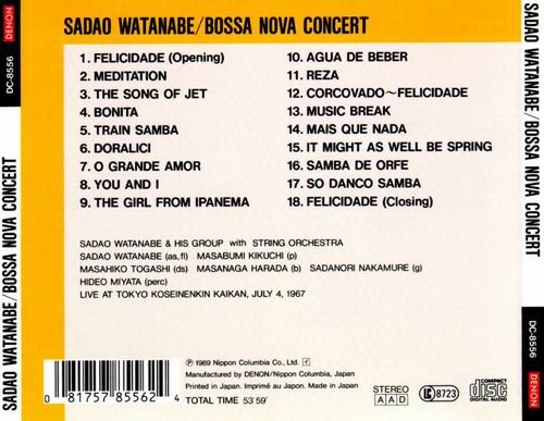 Sadao Watanabe - Bossa Nova Concert(1989)