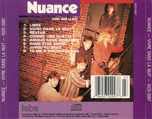 Nuance - Vivre Dans La Nuit (1986)