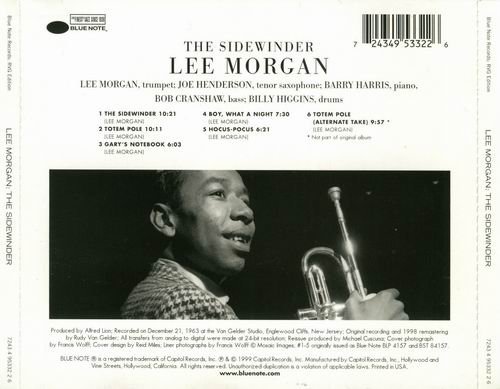 Lee Morgan - The Sidewinder (1963) {RVG Edition}