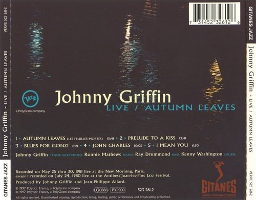 Johnny Griffin - Live-Autumn Leaves (1981)