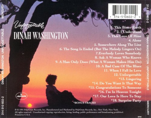 Dinah Washington - Unforgettable (1991), 320 Kbps