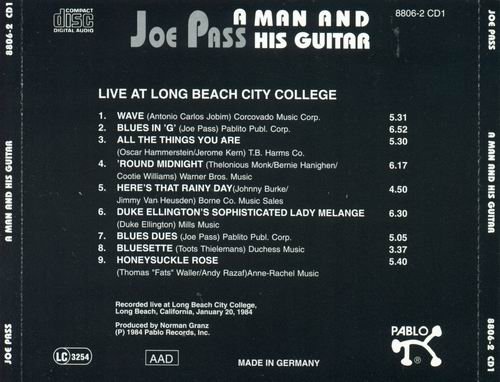 Joe Pass - Live At Long Beach City College (1984)