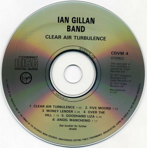 Ian Gillan Band - Clear Air Turbulence (1977) {1990, Reissue}