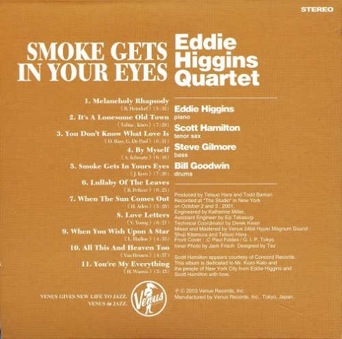 Eddie Higgins Quartet - Smoke Gets In Your Eyes (2002) [2003 SACD + DSD64]