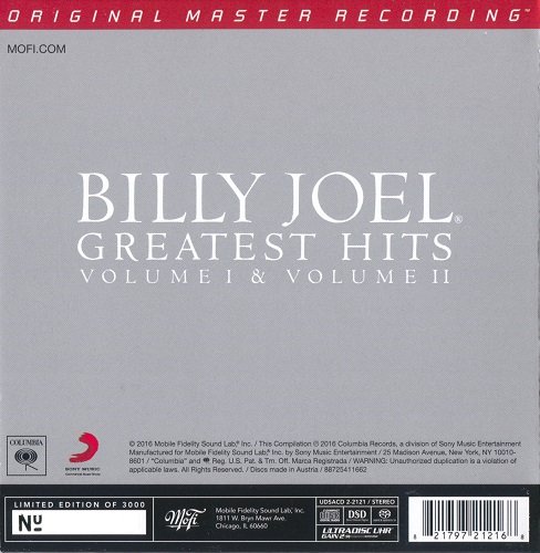 Billy Joel - Greatest Hits Volume I & Volume II (1985) [2017 SACD]