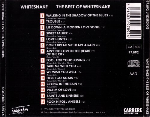 Whitesnake - The Best Of Whitesnake (1990)