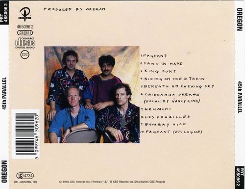 Oregon - 45th Parallel (1989) Flac + MP3