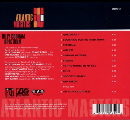 Billy Cobham - Spectrum (1973) [2002 Atlantic Masters Series]