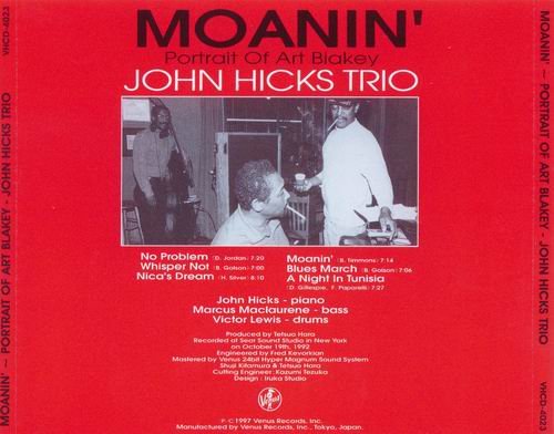 John Hicks Trio - Moanin'-Portrait of Art Blakey (2009)