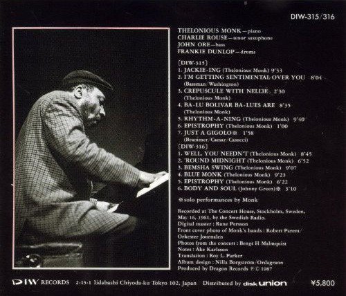 Thelonious Monk - Live In Stockholm (1961)