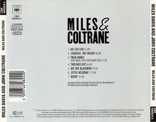 Miles Davis and John Coltrane - Miles & Coltrane (1958)