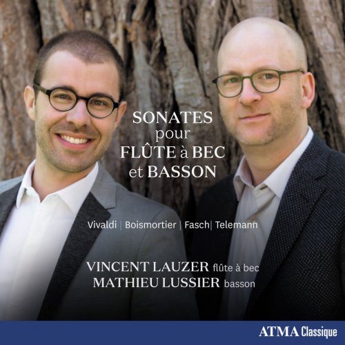 Vincent Lauzer & Mathieu Lussier - Sonates pour flûte à bec et basson (2017) [Hi-Res]