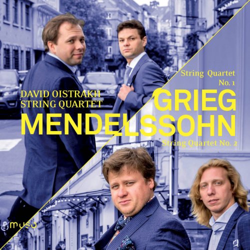 David Oistrakh String Quartet - Grieg: String Quartet No. 1 - Mendelssohn: String Quartet No. 2 (2017) [Hi-Res]