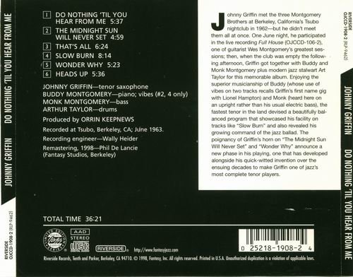 Johnny Griffin - Do Nothing 'Til You Hear From Me (1963) Flac