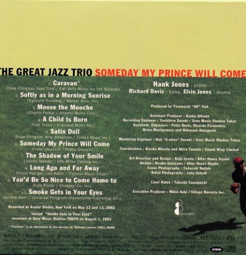 The Great Jazz Trio - Someday My Prince Will Come (2003) [SACD]