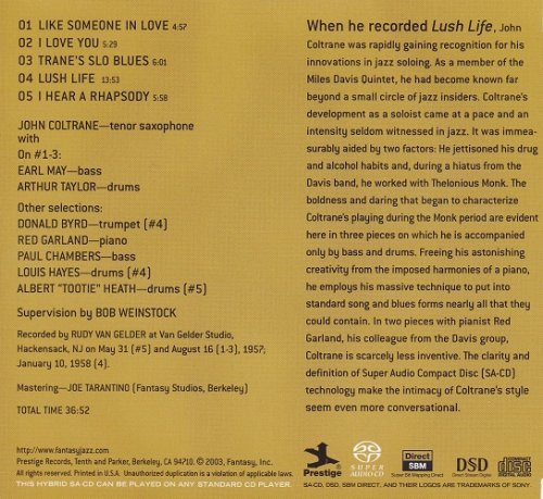 John Coltrane - Lush Life (1961) [2003 SACD]