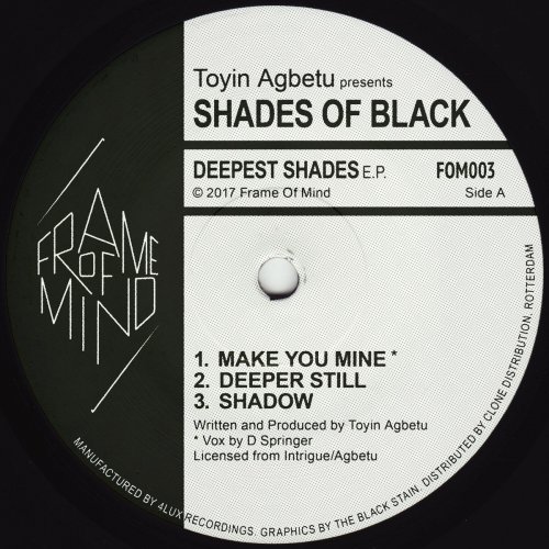 Toyin Agbetu presents Shades Of Black - Deepest Shades EP (2017) [Hi-Res]