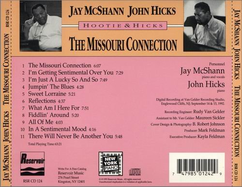 Jay McShann & John Hicks - The Missouri Connection (1992)