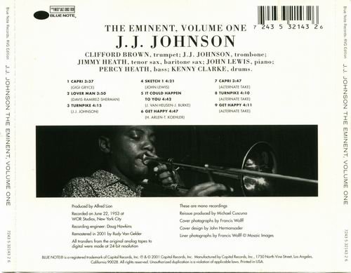 J.J.Johnson - The Eminent, Vol.1 (1953)