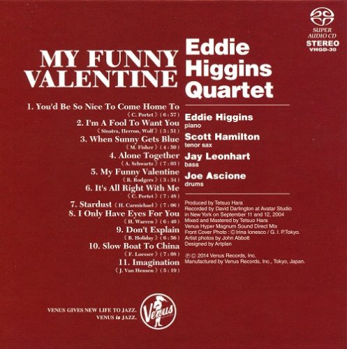 Eddie Higgins Quartet - My Funny Valentine (2005) [2014 SACD]