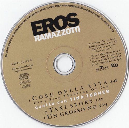 Eros Ramazzotti Duetto Con Tina Turner  - Cose Della Vita (CD-Maxi) (1997)