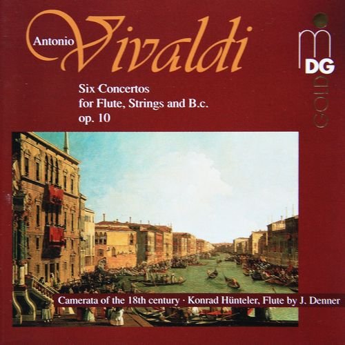 Konrad Hünteler - Vivaldi: Six Concertos for Flute, Strings and Basso Continuo Op.10 (1996)